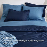 Bedsure Twin Comforter Set Navy Blue, 6 Pieces Prewashed Twin Size Bed in a Bag with Soft Fleece Bed Blanket, Down Alternative Bedding Set for All Seasons, Sheets, Pillowcase & Sham Bedsure