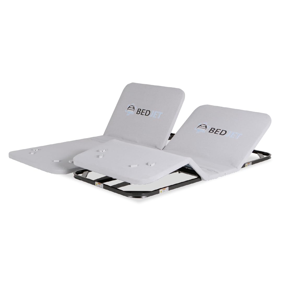 BedJet Adjustable Bed Frame - New Technology - Ultra-Slim 1.75" Thick Zero Clearance Legless Design for Any Bed Including Platform & Storage beds - Zero Gravity, Anti-Snore (Split King Frame Only) BedJet