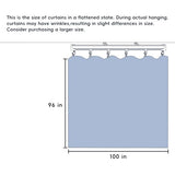 cbsroro Room Divider Ceiling Mounted Curtains Track Sets Extra Wide Blackout Curtain Flexible Tracks for Bedroom Privacy Partition Separator, 1 Panel Black Drape and White Rail, W8.3 x H8ft cbsroro