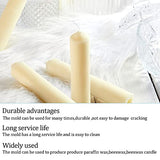 2 Pieces Taper Candle Mold Cylinder Candle Moulds Pillar Candle Molds for Making Emergency Candles and Table Candles with Wire Wicks Clips Tool kit