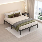 MAF 10 Inch King Metal Platform Bed Frame with Round Corner Legs, 3000 LBS Heavy Duty Steel Slats Support, Noise Free, No Box Spring Needed, Easy Assembly MAF