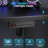 SIAGO Electric Standing Desk Adjustable - 55 x 24 Inch Sit Stand up Desk with Cable Management - 3 Memory Preset Adjustable Height Desk Computer Home Office Desk SIAGO