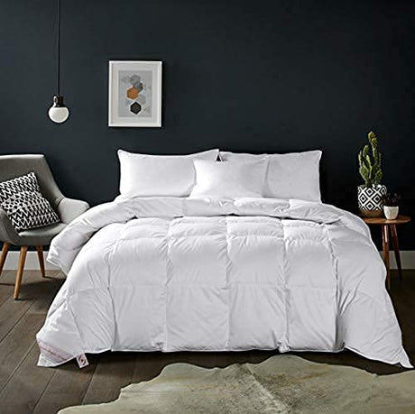 MAPLE DOWN Soft King Size Comforter Duvet Insert-Down Alternative Comforter Quilted with Corner Tabs-Lightweight Breathable Brushed Microfiber Machine Washable (King, 106"x90") MAPLE DOWN
