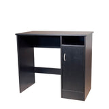 OneSpace Madison Cabinet Computer Desk, Writing Desk with Storage and Drawer, Black OneSpace