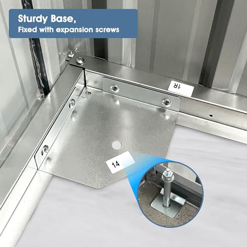 Jaxenor Outdoor Storage Shed 20x13 FT, Sheds & Outdoor Storage Clearance - Metal Garage Shed for Car, Truck, Bike, Lawnmower - Backyard Tool House Building with 2 Doors and 4 Vents Jaxenor