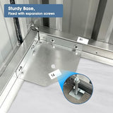 Jaxenor Outdoor Storage Shed 20x13 FT, Sheds & Outdoor Storage Clearance - Metal Garage Shed for Car, Truck, Bike, Lawnmower - Backyard Tool House Building with 2 Doors and 4 Vents Jaxenor