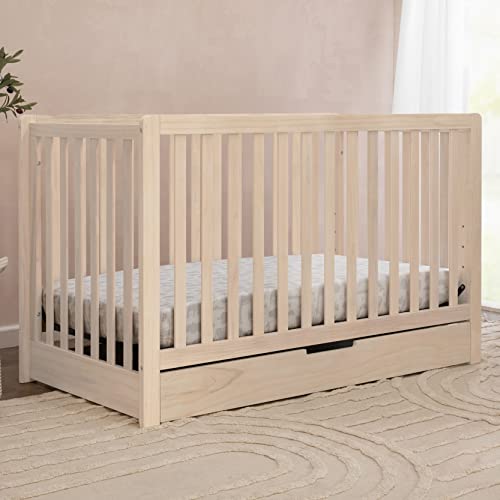 Carter's by DaVinci Colby 4-in-1 Convertible Crib with Trundle Drawer in Washed Natural, Greenguard Gold Certified, Undercrib Storage DaVinci