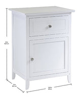 Winsome Eugene Accent Table, 18.90"W x 14.96"D x 25"H, White Winsome
