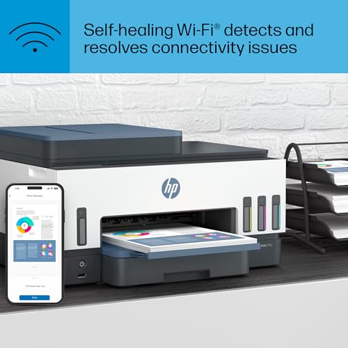 HP Smart Tank 7602 Wireless All-in-One Ink Tank Printer with 2 years of ink included,Print, scan, copy, fax, Best-for-home, Refillable ink tank (28B98A)