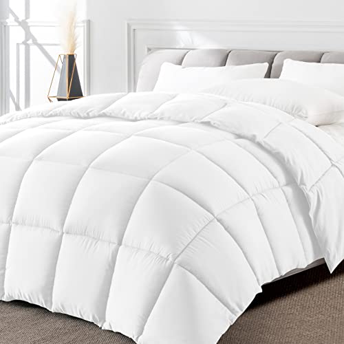 Minoroty Twin Comforter Duvet Insert - All Season Down Alternative Quilted Bed Comforters Twin Size with Corner Tabs - Machine Washable - White Minoroty
