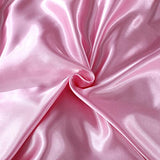Feelyou Silk Like Satin Bedding Set Twin Luxury Girls Pink Silky Duvet Cover Set Soft Comforter Cover Women Bedroom Decor Chic Luxurious Silky Bedspread Cover Zipper (1 Duvet Cover + 1 Pillow Case) Feelyou