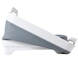 FOSJGO 2.4 Gal(9L) Collapsible Dish Basin with Drain Plug,Space Saving Multiuse Foldable Sink Tub,Dishpan,Kitchen Sink for Camping,Plastic Tub,Vegetable Washing,Beverage Tubs FOSJGO