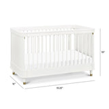 NAMESAKE Tanner 3-in-1 Convertible Crib in Warm White, Greenguard Gold Certified NAMESAKE