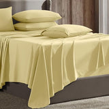 Hearth & Harbor Extra Deep Pocket Sheet Sets, Luxury Soft 6 Piece Bed Sheet Set Fits Mattress 18-24 Inches - Queen, Mellow Yellow Hearth & Harbor