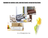 SFYZ HOME Velvet Armless Futon Slipcover,Stretch Silver Fox futon Cover, Modern Solid Color Sofa Bed Cover for for Futon Folding Bed Sofa (Pink,M-61-72.8in/155-185cm) SFYZ HOME