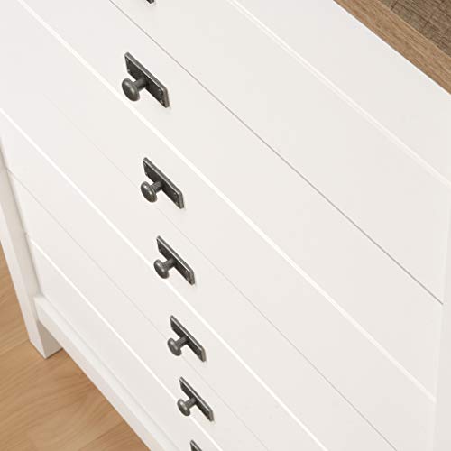 Sauder Cottage Road 4-Drawer Chest, Soft White finish, L: 32.44" x W: 19.29" x H: 44.92" Sauder