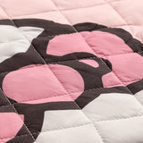 Jay Franco Hello Kitty Pink Stripes & Hearts Twin Size Quilt & Sham Set - Super Soft Lightweight Bedspread Set Jay Franco
