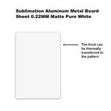 MR.R 10 Pieces 4''x6'' Sublimation Blanks Aluminum Metal Board Matte Pure White Photo Blanks Aluminum Sheet Sign Blanks Sublimation Blank Aluminum Plate for Heat Transfer Printing,0.22 mm Thickness MR.R