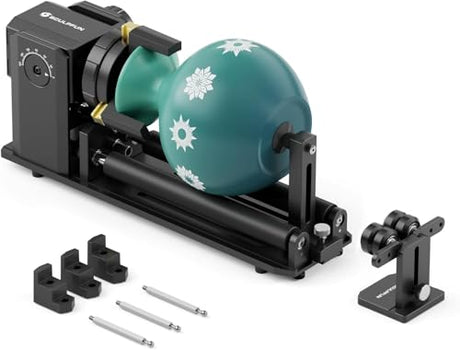 SCULPFUN RA Pro Max 4 in 1 Rotary Roller, Rotary Chuck for S9 S30 Ultra SF-A9 Series Laser Engraver, Multi-Function Y-axis Roller Engraving Module for Laser Engraving Irregular Round Objects SCULPFUN