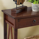 Linon Home Dcor Console Table, 42.01"w x 13.98"d x 30.71"h, Antique Tobacco Linon