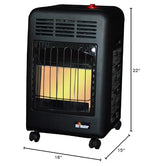 Mr. Heater MH18CH Radiant Cabinet LP Heater,Black Mr. Heater