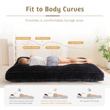 YOSHOOT 6 Inches Futon Mattress Full Size, Thick Futons Sofa Bed Couch, Floor Mattress for Adults, Shredded Foam Filling(Frame Not Included), Medium Firm YOSHOOT