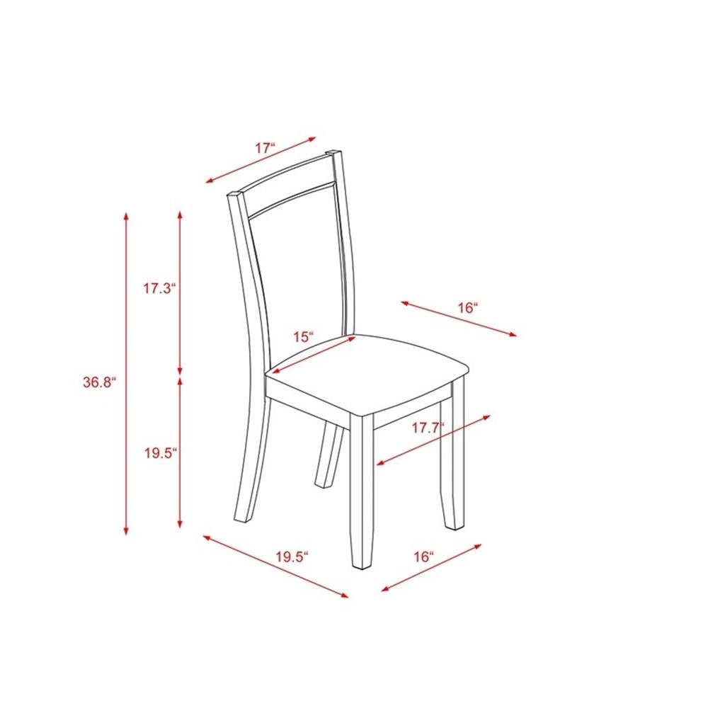 East West Furniture LAMZ9-N8-32 9 Piece Dining Table Set Includes a Rectangle Wooden Table with Removable Leaf and 8 Light Beige Linen Fabric Upholstered Chairs, 42x92 Inch, Walnut East West Furniture