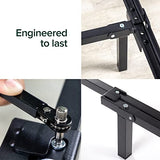 ZINUS Compack 7-Inch Metal Bed Frame for Box Spring & Mattress, Black, Queen Zinus