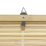 ORIENTAL Furniture Bamboo Cordless Window Shade - Natural 36" W Red Lantern