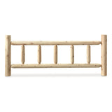 CASTLECREEK Wood Bed Frame with Headboard, Cabin Decor, Heavy Duty, Rustic, Full, Cedar Log CASTLECREEK