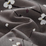 WONGS BEDDING 7 Pieces Comforter Set Full, Floral Bed in a Bag Comforter Reversible Flower Plum Bedding Set Full Size（1 Comforter,2 Pillowcase,2 Pillow Shames,1 Flat Sheet,1 Fitted Sheet） WONGS BEDDING