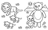 My Busy Baby Animals Coloring Book WoodArtSupply