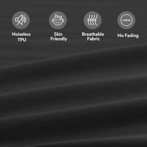 2 Pack Full Size Mattress Protector Waterproof Cover, Waterproof Bed Full Fitted Sheet Only, Machine Washable 14" Deep Pocket Mattress Covers for Double Bed, Black Magik & Kover