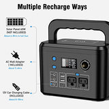 Portable Power Station 350W, Powkey 260Wh/70,000mAh Backup Lithium Battery, 110V Pure Sine Wave Power Bank with 2 AC Outlets, Portable Generator for Outdoors Camping Travel Hunting Emergency powkey