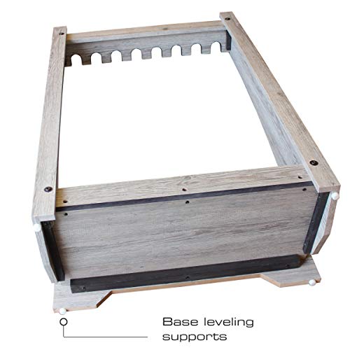 Rush Creek Creations 8-Gun Freestanding Storage Rack for Rifles and Shotguns, Indoor Standing Gun Display Rack, Barn Wood Rush Creek Creations