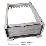 Rush Creek Creations 8-Gun Freestanding Storage Rack for Rifles and Shotguns, Indoor Standing Gun Display Rack, Barn Wood Rush Creek Creations