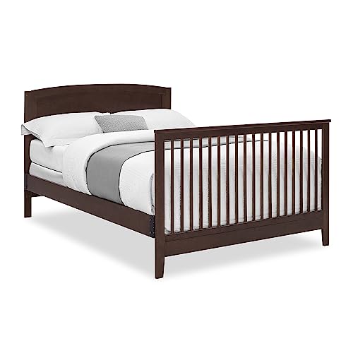 Delta Children Campbell 6-in-1 Convertible Crib - Greenguard Gold Certified, Walnut Espresso - WoodArtSupply