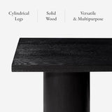 Maven Lane Lana Contemporary Rectangular Accent Console Table for Small Spaces and Front Door Entrance Hallway in Refined Black Finish Maven Lane