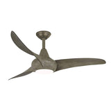 MINKA-AIRE F845-DRF Light Wave 44" Ceiling Fan with LED Light and Remote Control in Driftwood Finish MINKA-AIRE