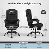 Office Chair, Big and Tall Fabric Gaming Chair with Footrest, Executive Comfortable Computer Desk Chairs, 360° Swivel Base & Height Adjustable Executive Chairs for Adults, Gamer Chair & Silla Gamer SITMOD