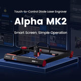 AlgoLaser Smart Laser Engraver, 20W Class 1 Laser Ccutter Machine, Built-in System, no Computer Required, Works on Metal, Wood, Acrylic, Leather, Includes air Pump Accessory. AlgoLaser