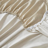 Linen Closet Queen Sheet Set – 4-Piece Cotton Blend, 1200 Thread Count Ultra Soft & Silky Sateen, Moisture Wicking, Wrinkle Resistant, Quick Dry, Deep Pocket up to 18", Durable & Easy Care, Beige Linen Closet
