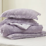 Bedsure Queen Comforter Set - Lavender Bed Set, 3 Pieces Cute Floral Bedding, 1 Soft Reversible Botanical Flowers Comforter and 2 Pillow Shams Bedsure