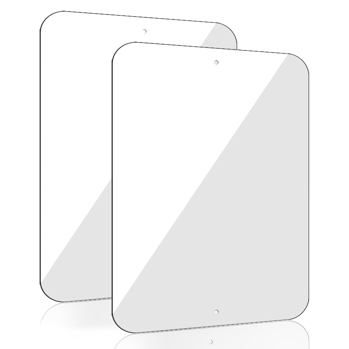 Acuxiaza White Blank Metal Signs : 18 x 12 Inches Rust Free Aluminum Blank Aluminum Sign Metal Signs Customized for Home Decor Business Indoor Outdoor Acuxiaza