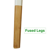 eHemco Euro Console Sofa Table for Entryway with Drawer and Bamboo Legs in White and Dark Oak, Great for Living Room eHemco