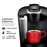 Keurig K-Classic Single Serve K-Cup Pod Coffee Maker, with 3 Brew Sizes, 48oz Removable Reservoir, Black Keurig
