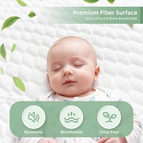 PDXM Waterproof Mattress Protector, Mattress Cover, Soft, Breathable,Noiseless, Deep Pocket 6-18 inches, White for Home Hotel Bedroom,Easy wash (Full) PDXM