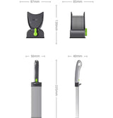 Gugxiom Fresh Meat Slicer Cleaver, Thickness Adjustable 2 or 4 mm, 17 IN 1 Stainless Steel Manual Fresh Meat Cutter Food Slicer, Fresh Meat Slicing Shredding, Not for Frozen or Deil Meat (Grey) Gugxiom