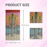 Vietbud Décor Cactus Bamboo Beaded Curtains for Doorways, Decorative Room Divider, Natural Vietnamese Craft, Indoor Hanging Bamboo Blinds, Sturdy Hook, Easy to Clean, 35.43 x 78.74 Inches VIETBUD DECOR