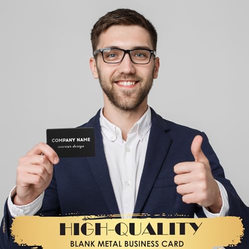 weparmeety 100 Pcs Metal Engraving Blanks Colorful Aluminum Sheet Laser Engraving Business Card Multipurpose DIY Gift Cards 86 x 54 x 0.21 mm（10 Colors) weparmeety